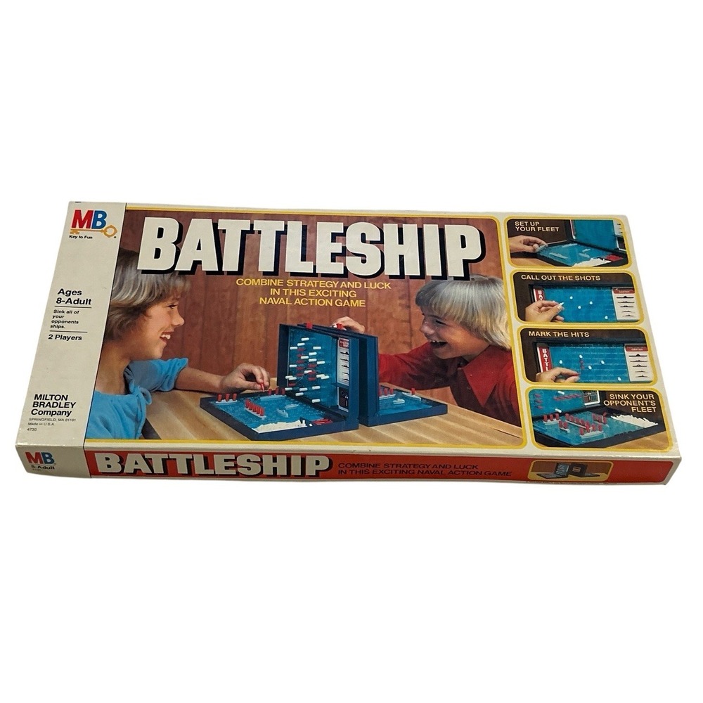 Vintage 1981 Battleship Board Game MILTON BRADLEY MB#4730 EUC